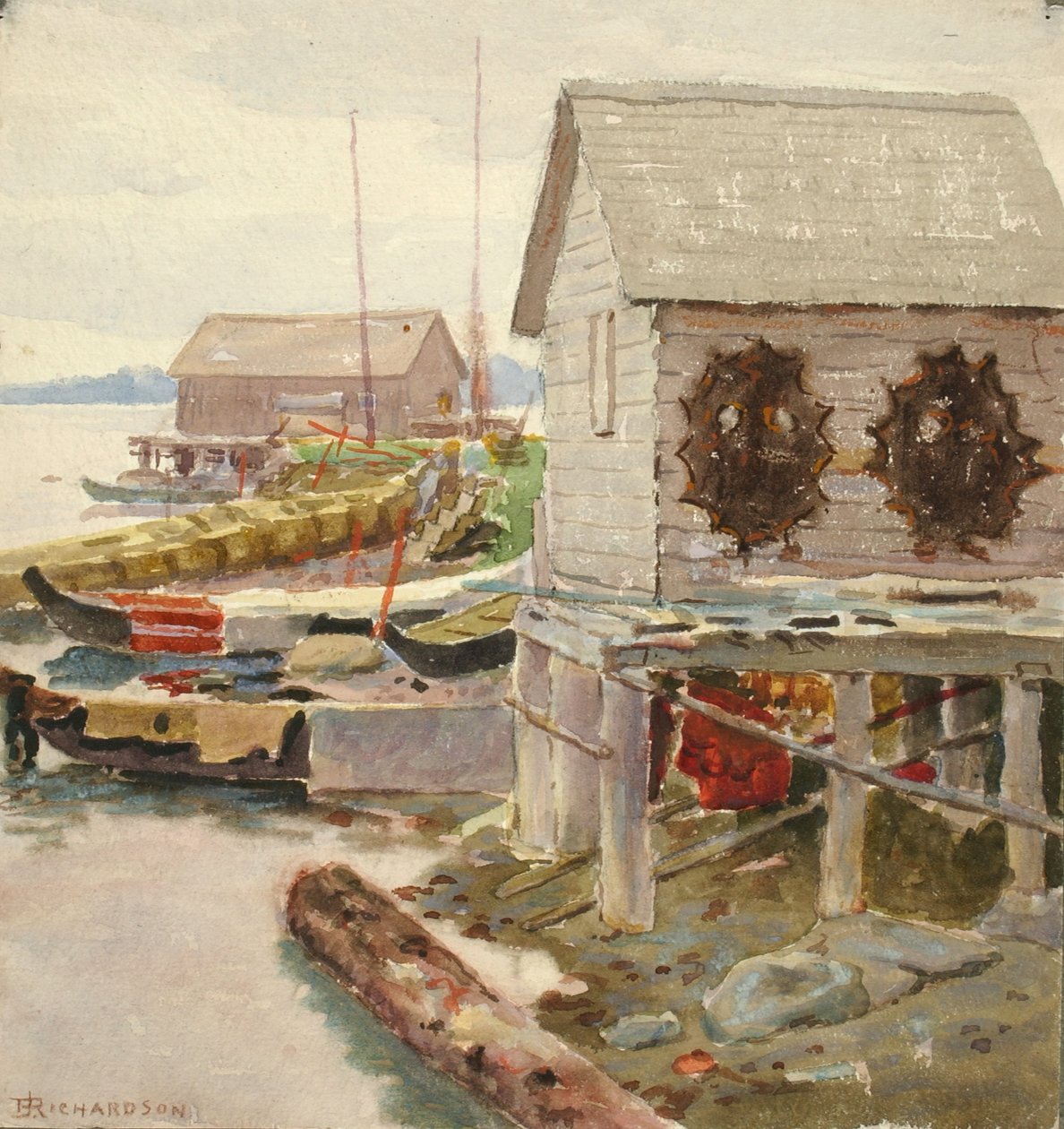 Bőrszárítás, Sitka alkotó: Theodore J. Richardson