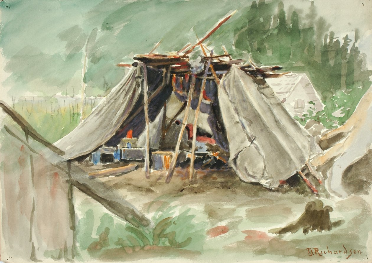 Indian Camp, Alaszka alkotó: Theodore J. Richardson