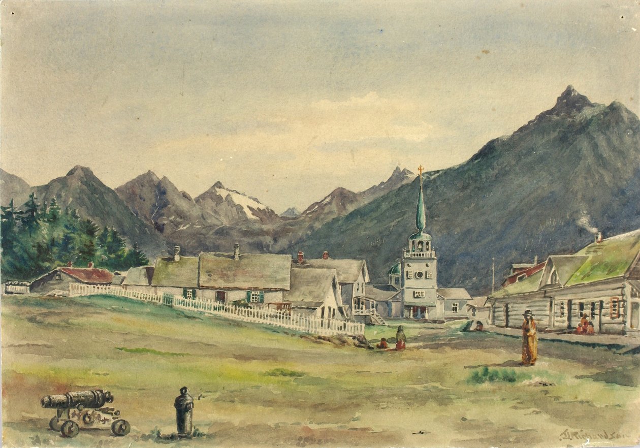 Lincoln utca, Sitka, 1887 alkotó: Theodore J. Richardson