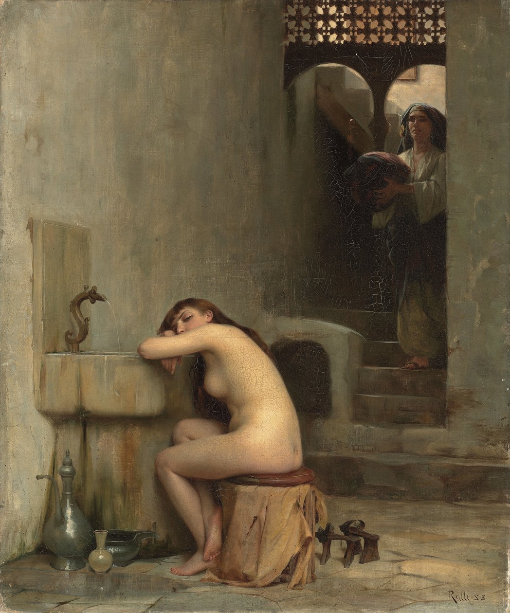 Fürdőpihenő, 1888 alkotó: Theodore Jacques Ralli