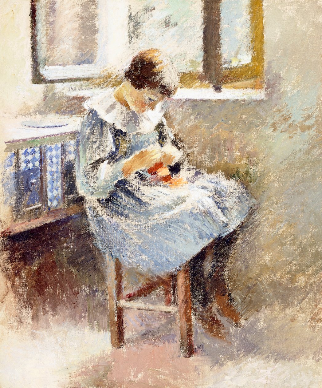 Varró lány, alkotó: Theodore Robinson