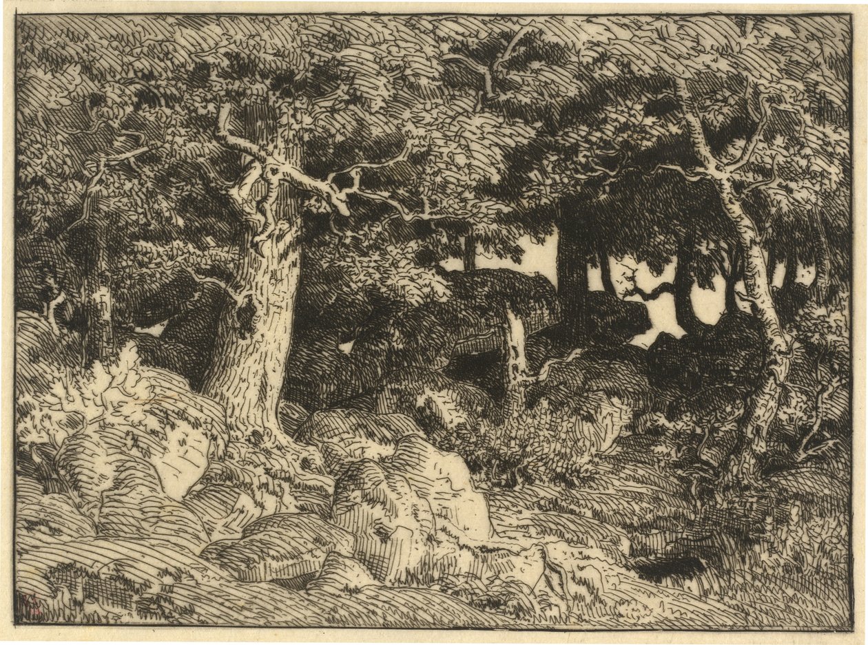 Chenes de Roche (Rock Oaks) alkotó: Theodore Rousseau