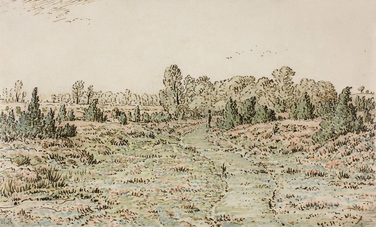 Gyalogút a Barbizonnières-ben, 1864 alkotó: Pierre Etienne Theodore Rousseau