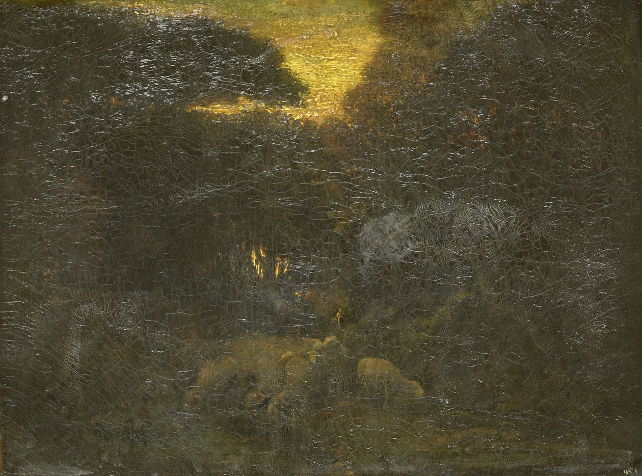 "A Farkasok szurdoka" alkotó: Theodore Rousseau