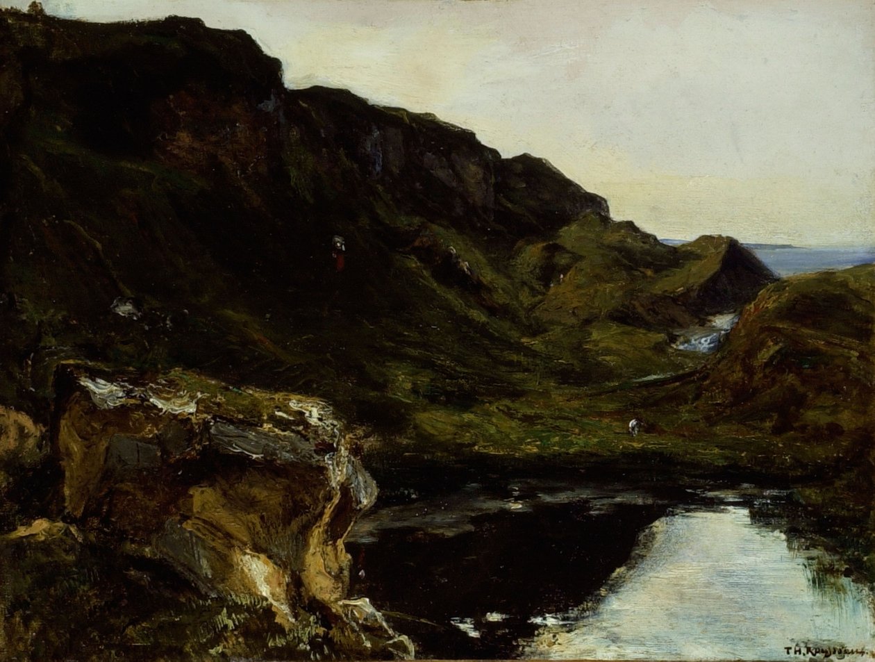 Táj, 1835 körül (olaj, vászon) alkotó: Theodore Rousseau