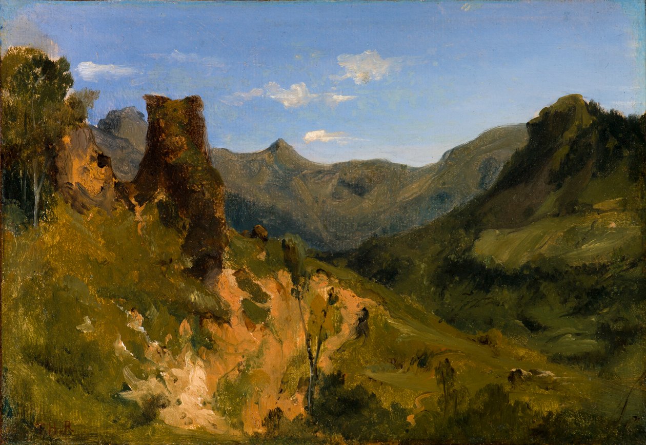 Völgy az Auvergne-hegységben alkotó: Theodore Rousseau