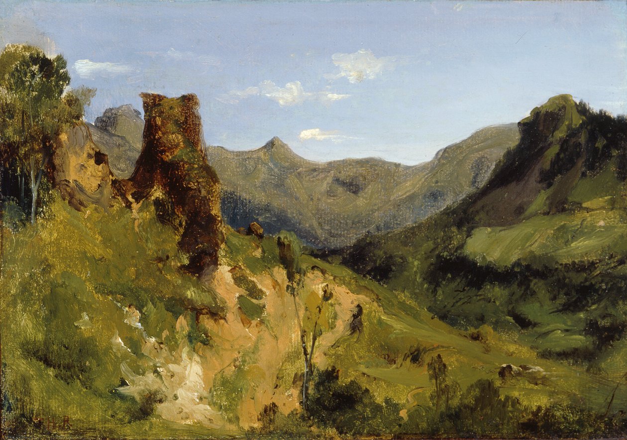 Völgy az Auvergne-hegységben alkotó: Theodore Rousseau
