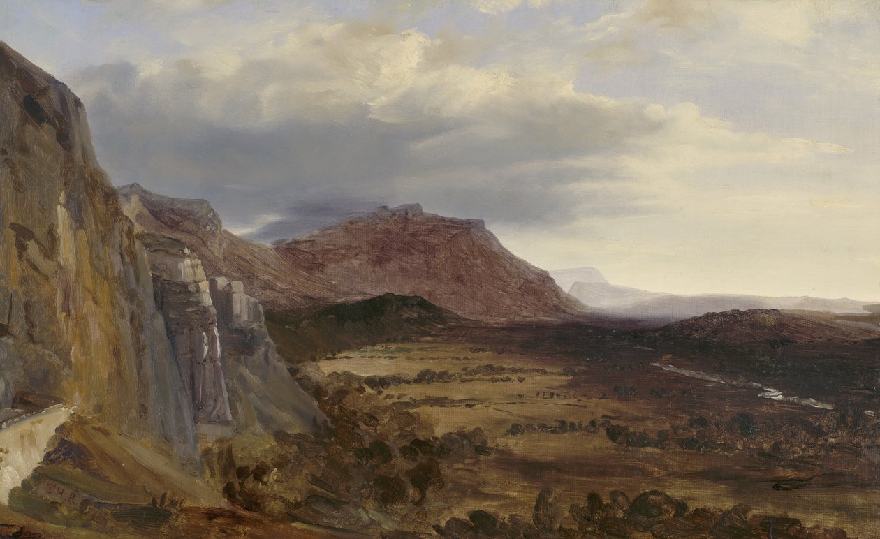 Saleve kilátása, Genf közelében, 1834 alkotó: Pierre Etienne Theodore Rousseau