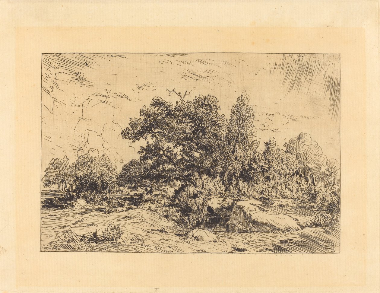 Kilátás a Plateau de Bellecroix-ra alkotó: Theodore Rousseau