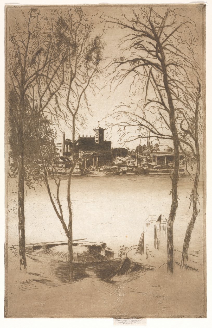 Laburnums és Battersea, 1889-1898. alkotó: Theodore Roussel