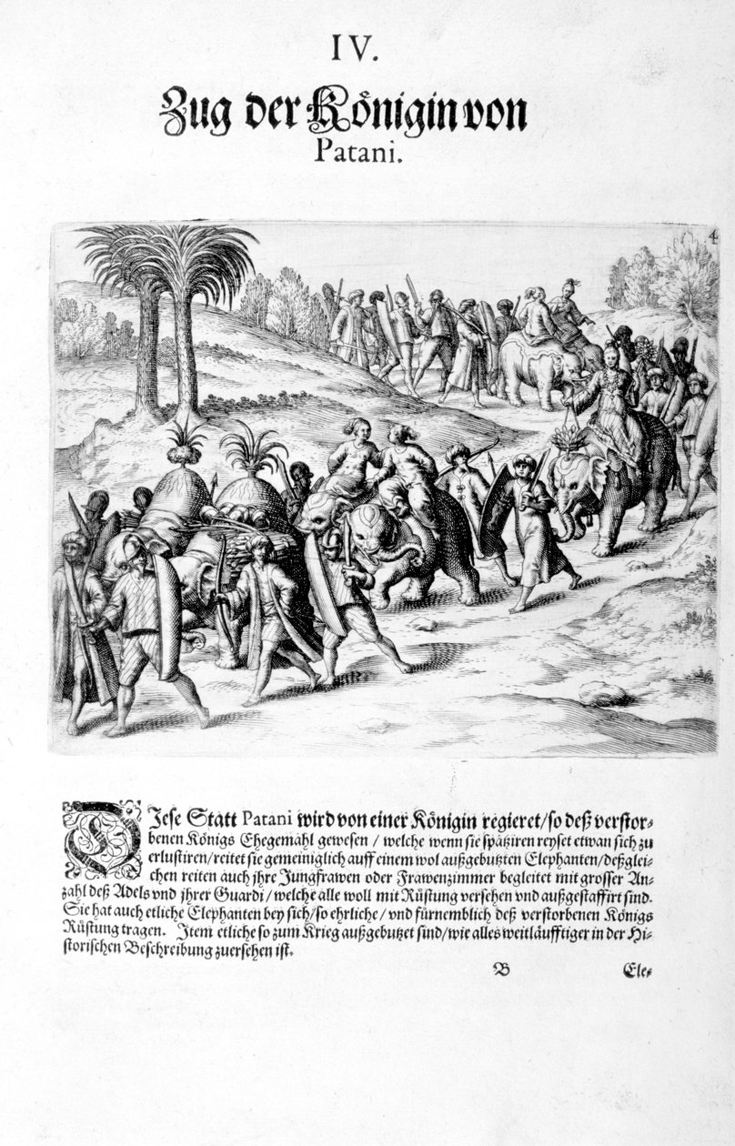 A királynő konvoja. 1606 alkotó: Theodore de Bry