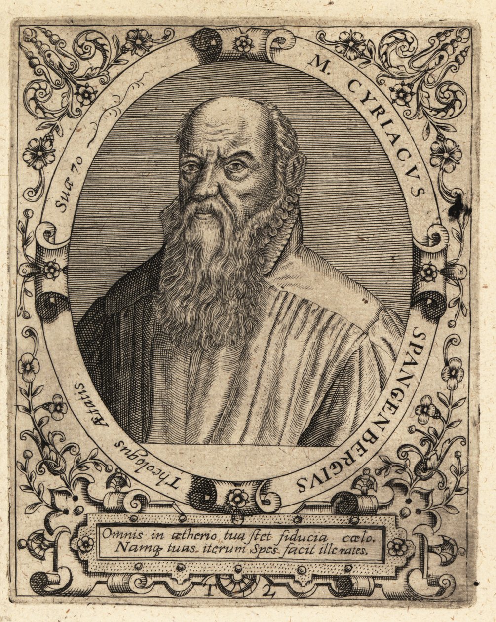 Cyriacus Spangenberg alkotó: Theodore de Bry