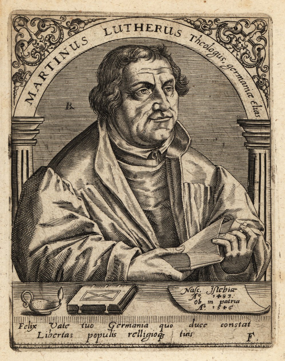 Luther Márton alkotó: Theodore de Bry