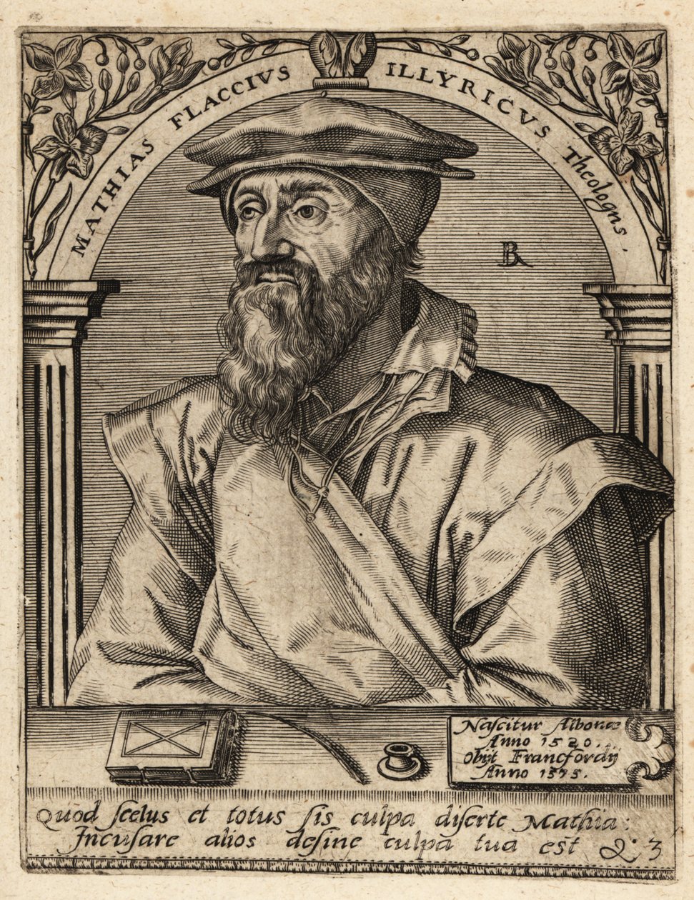 Mátyás Flacius alkotó: Theodore de Bry