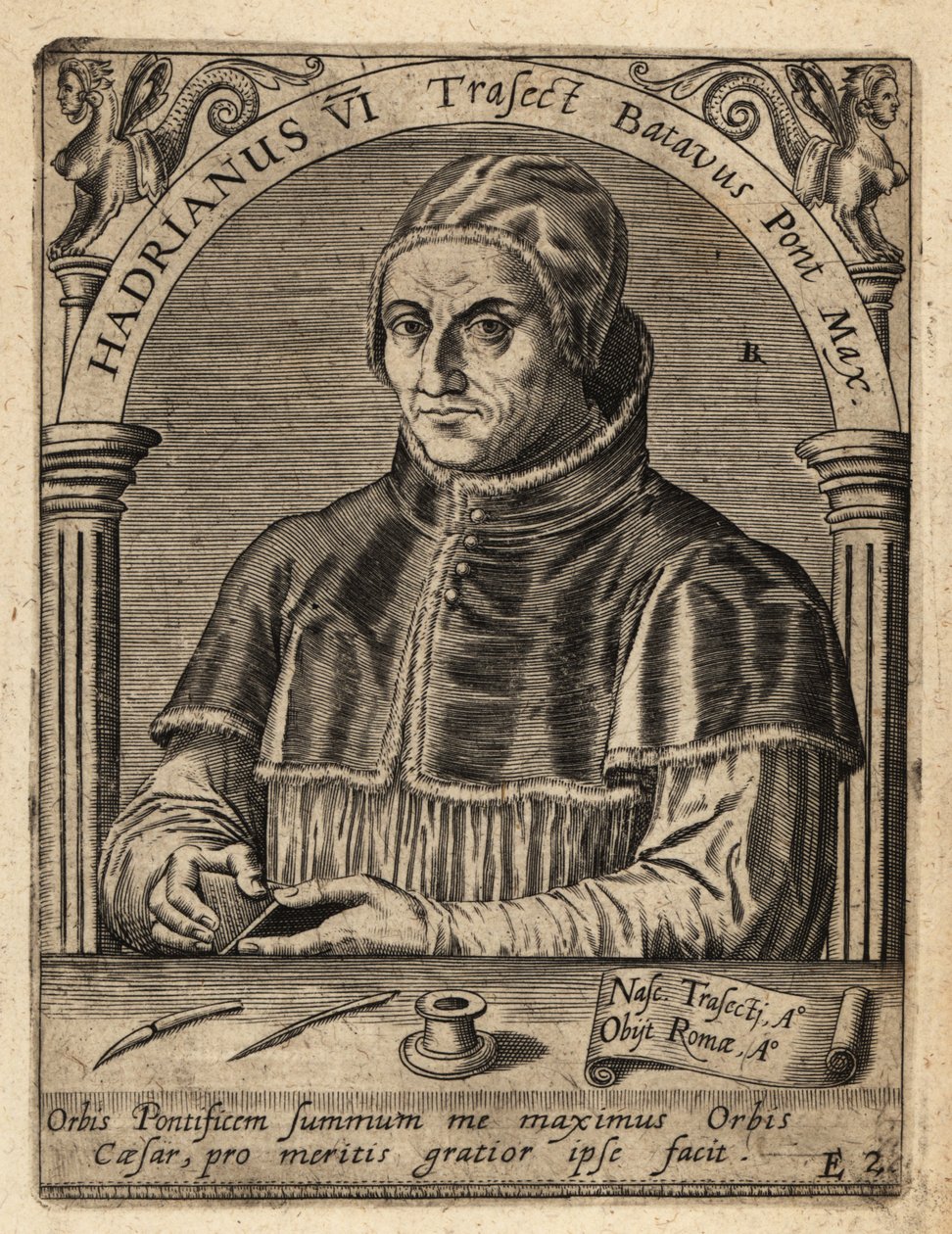 Adrián pápa VI alkotó: Theodore de Bry