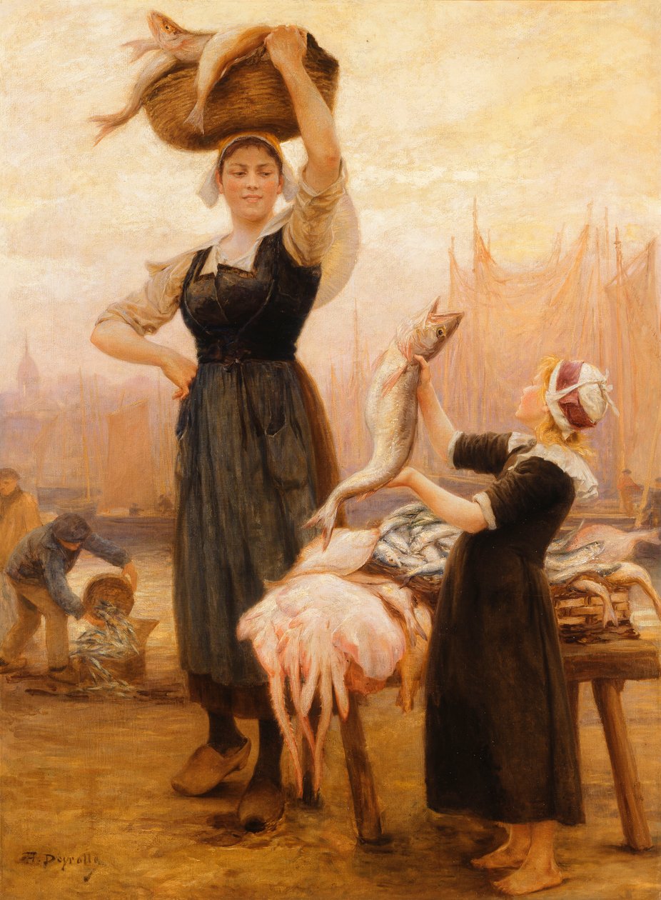 Vissza a horgászathoz, alkotó: Theophile Louis Deyrolle