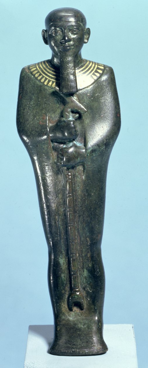 Ptah isten figurája (arannyal kirakott rézötvözet) alkotó: Third Intermediate Period Egyptian