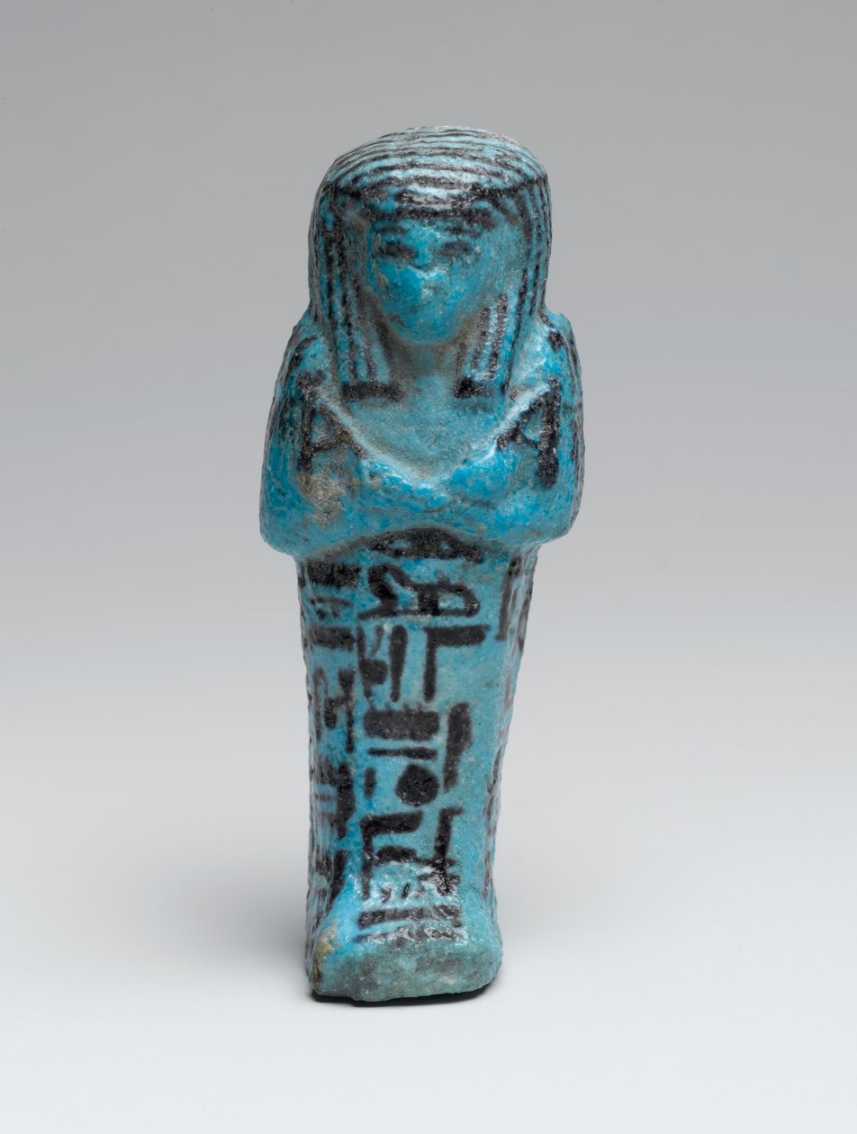A főrajzoló kis shabtija, Amen-em-opet, valószínűleg Deir el-Bahriból, a 21-22. dinasztia (fajansz) alkotó: Third Intermediate Period Egyptian