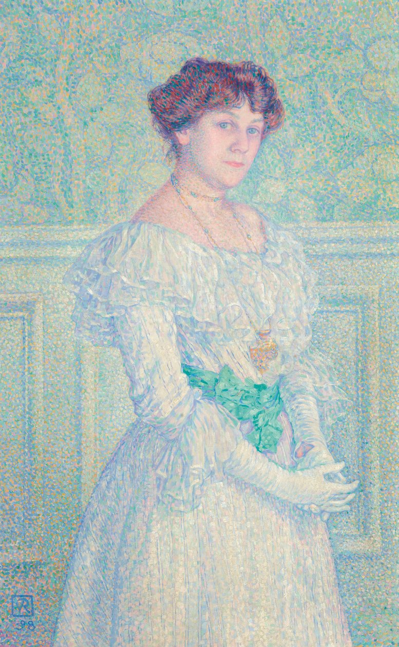 Laure Flé portréja, 1898. alkotó: Théo van Rysselberghe