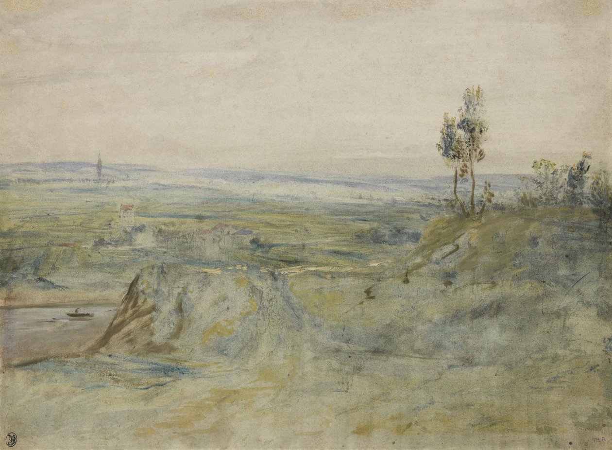 Az Alföld a Meudon-hegységből nézve alkotó: Pierre Etienne Theodore Rousseau