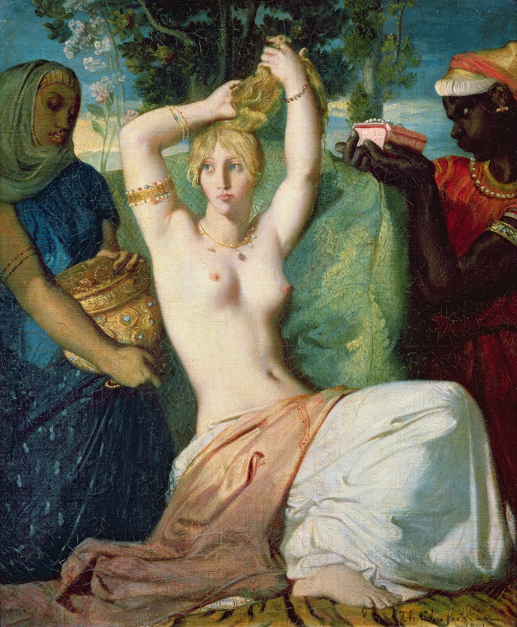 Eszter vécéje, 1841 alkotó: Théodore Chassériau