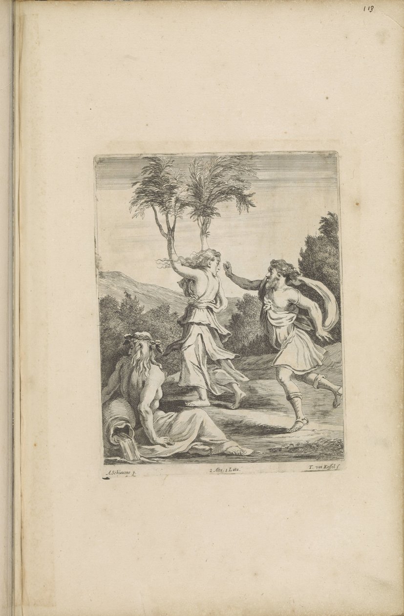 Apolló Daphnéban alkotó: Théodorus van Kessel