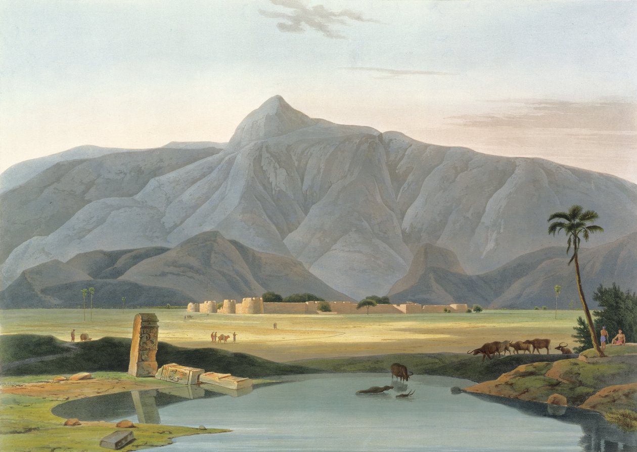 Chevalpettore, V. tábla az „Oriental Scenery” 6. részéből, pub. 1804 (akvatinta) alkotó: Thomas und William Daniell