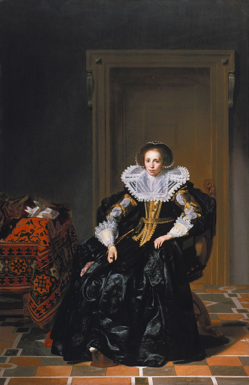 Egy hölgy portréja alkotó: Thomas de Keyser
