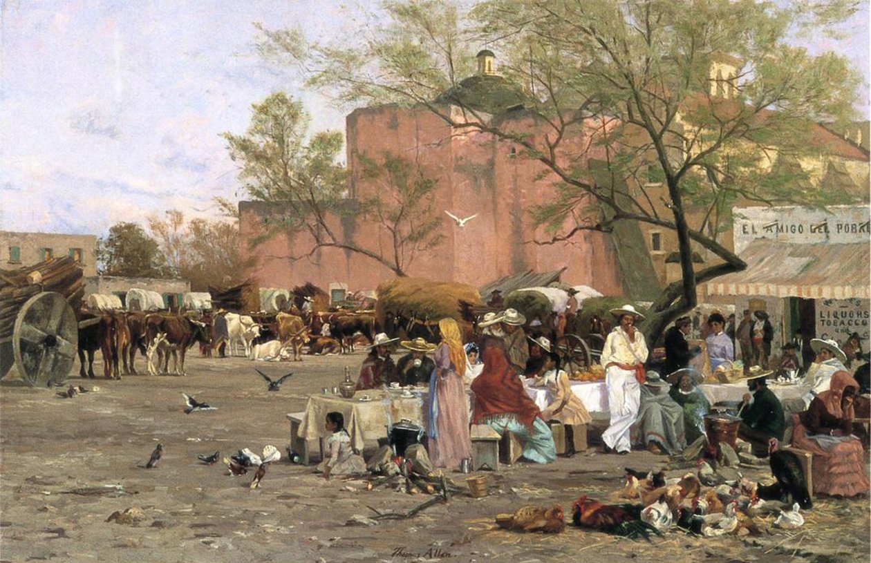 Market Plaza, 1879 alkotó: Thomas Allen