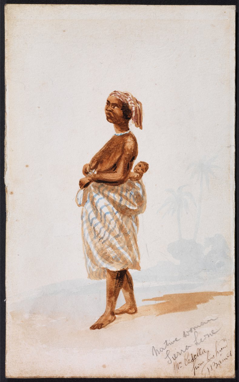 Nő, Sierra Leone alkotó: Thomas Baines