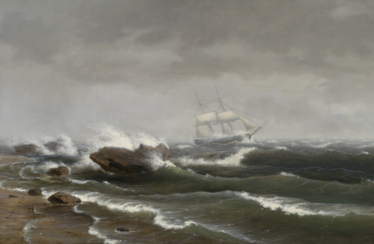 Hajó viharban, 1841 alkotó: Thomas Birch