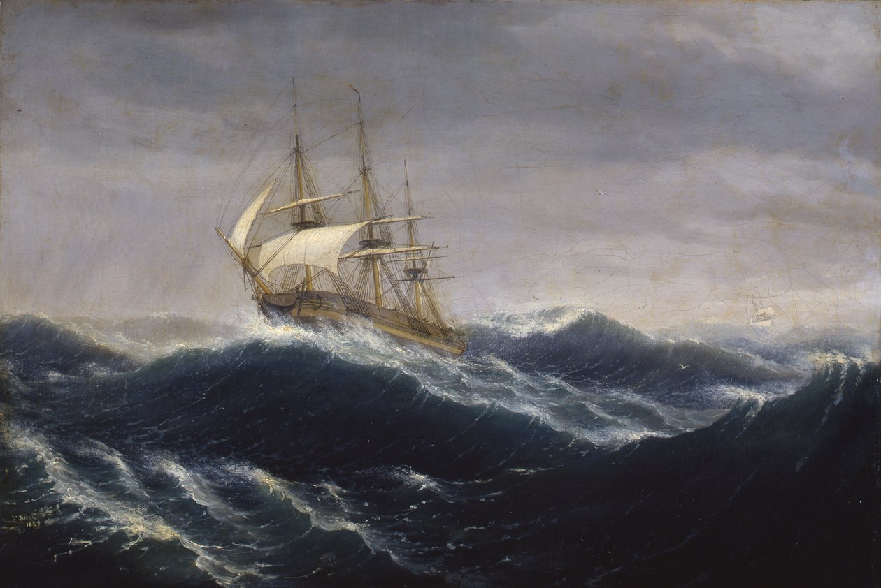 A hajó Ohio, 1829 alkotó: Thomas Birch