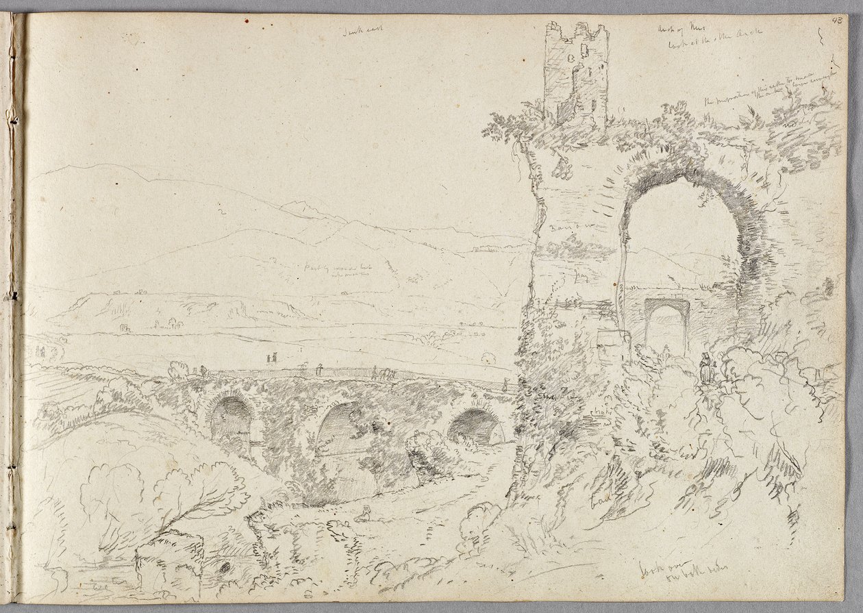 Kilátás Tivoli közelében (reggel) 1832 alkotó: Thomas Cole