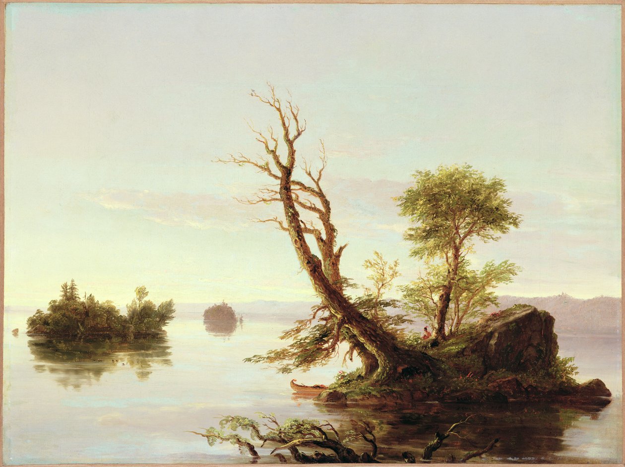 Amerikai tavi jelenet, 1844 alkotó: Thomas Cole