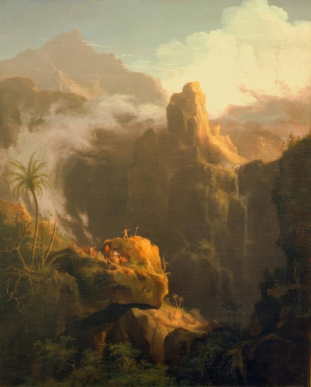 Tájkompozíció, Pusztai Szent János alkotó: Thomas Cole