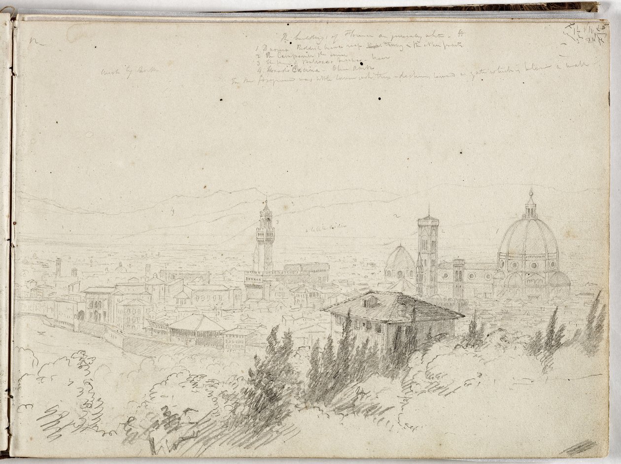 Firenze körképe, 1831 körül alkotó: Thomas Cole