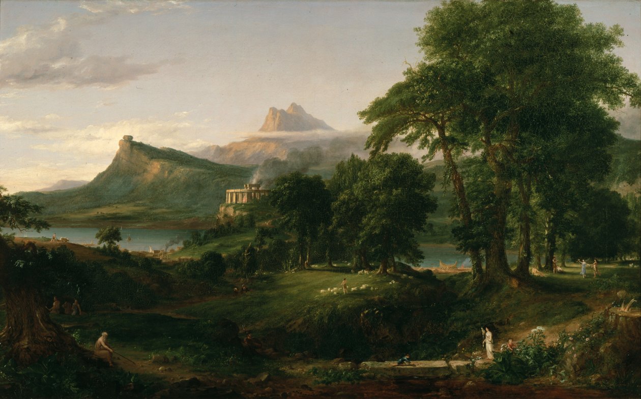 A birodalom folyamata: az arkádi vagy a lelkipásztori állam alkotó: Thomas Cole