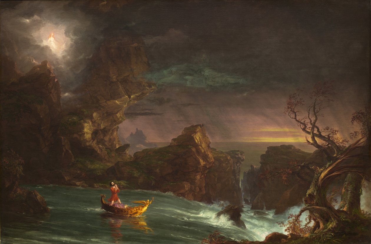 Az életút: Férfiasság, 1842 alkotó: Thomas Cole