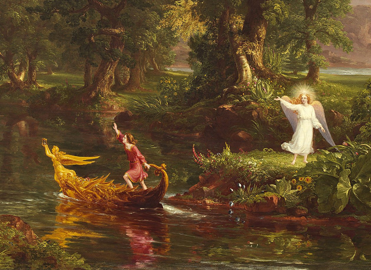 Az életút: Ifjúság (részlet) 1842 alkotó: Thomas Cole