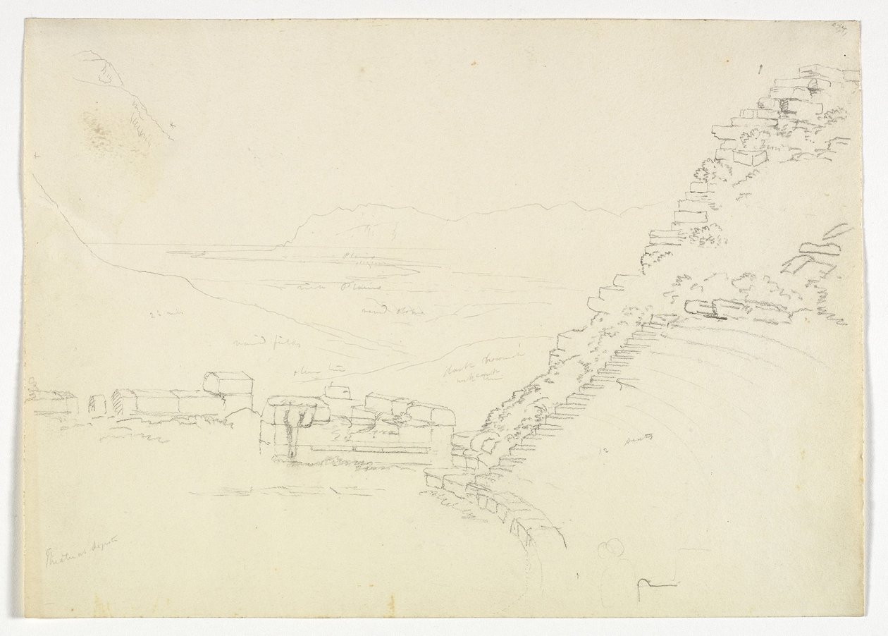 Segesta Színház, Szicília, 1842 alkotó: Thomas Cole