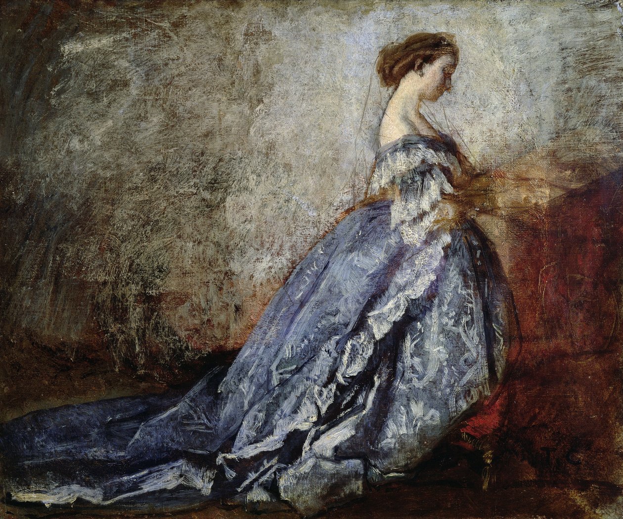 Eugenie francia császárnő portréja (1826-1920) alkotó: Thomas Couture