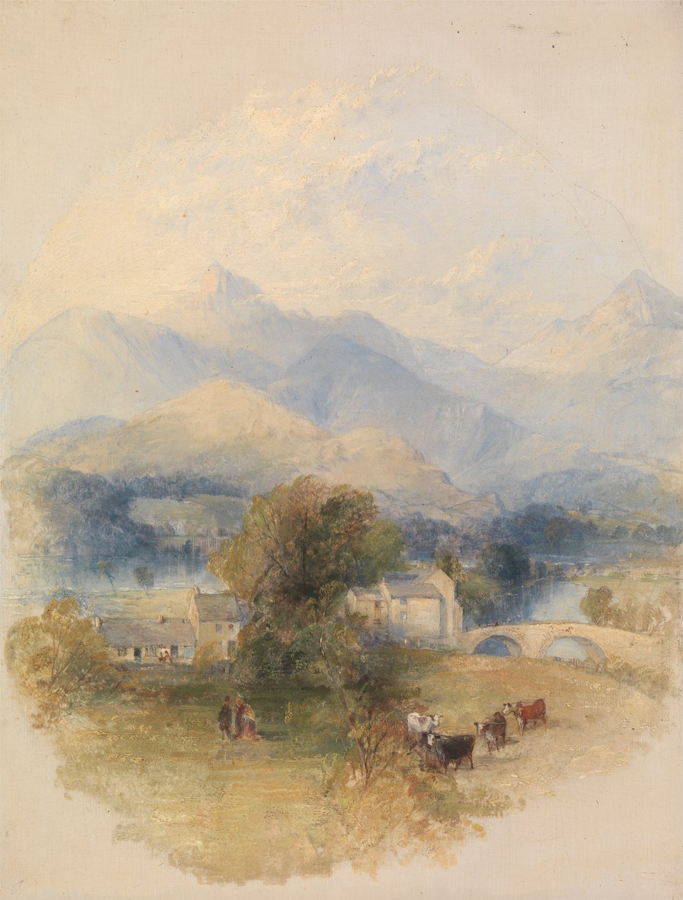 Kilátás Mr. Southeys Házból, Keswick alkotó: Thomas Creswick