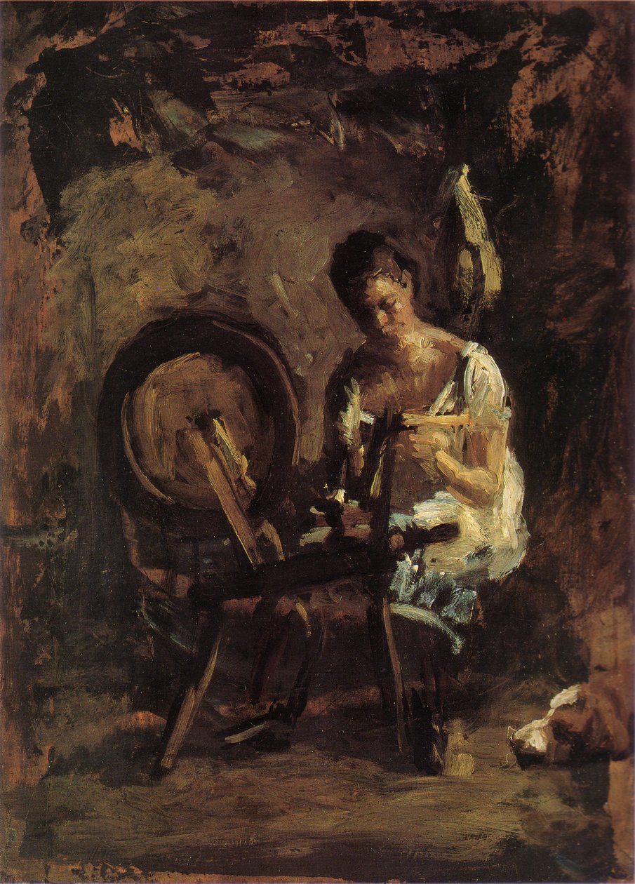 Vázlat a fonáshoz alkotó: Thomas Eakins