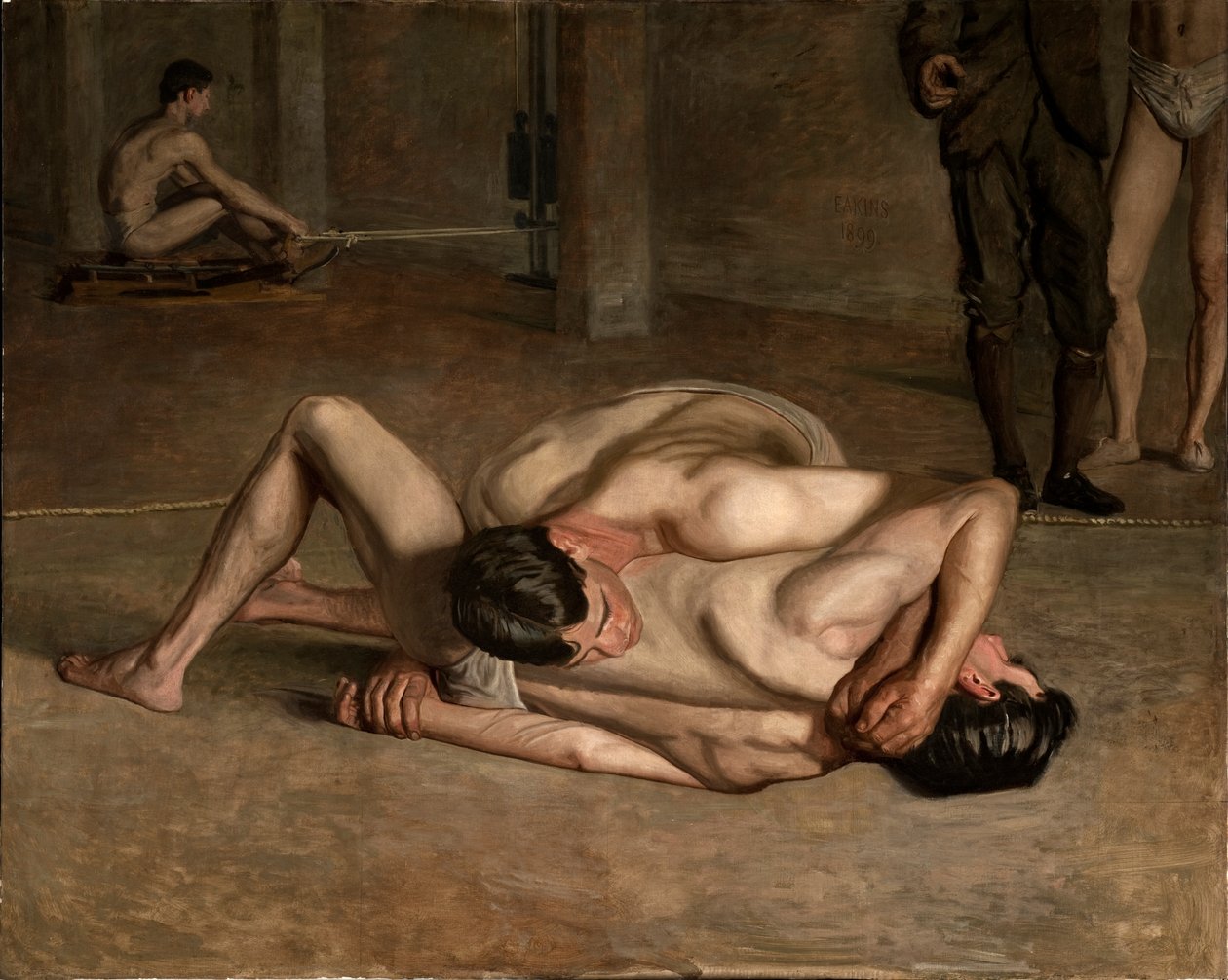 Birkózók alkotó: Thomas Eakins