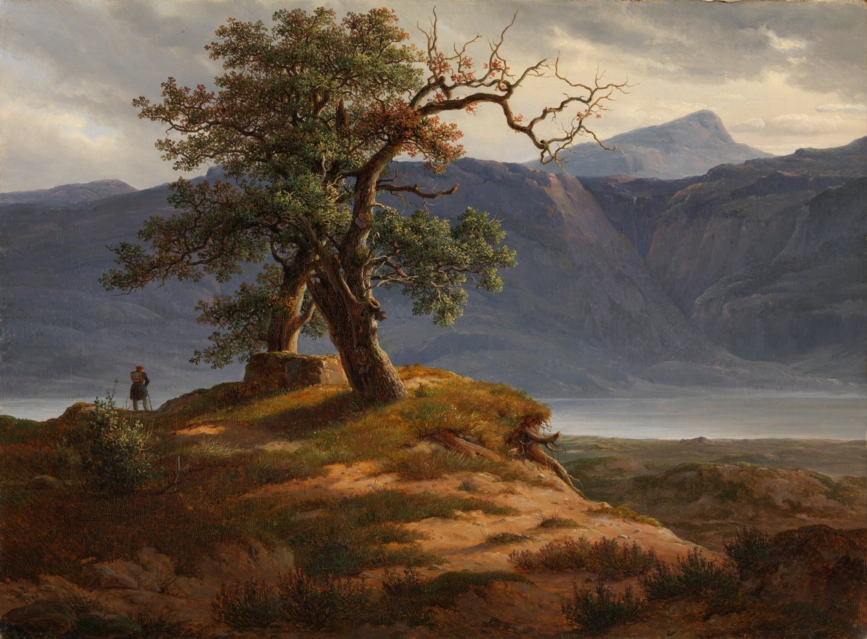 Táj természetjáróval alkotó: Thomas Fearnley