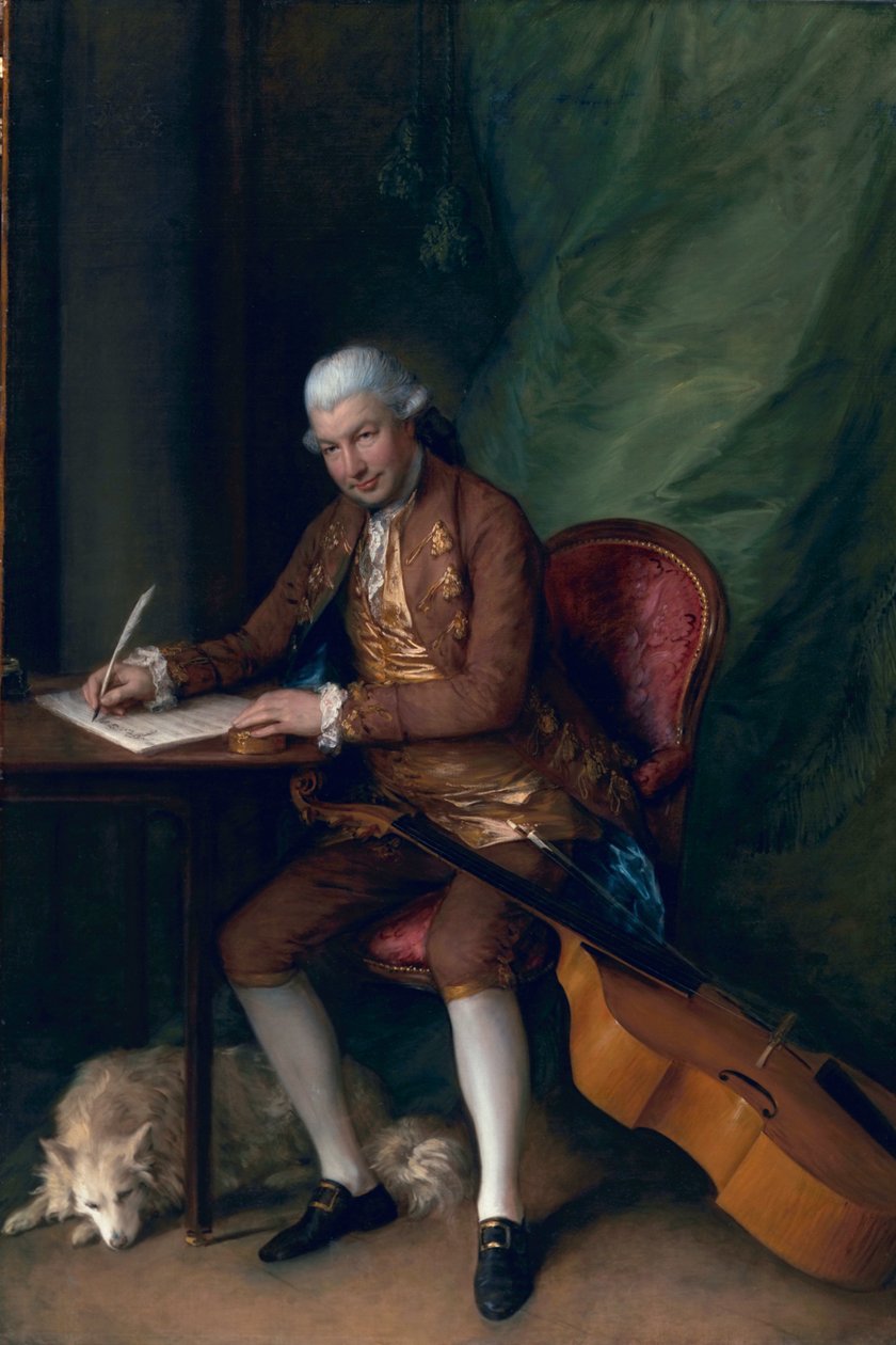 Carl Friedrich Abel, 1777 körül alkotó: Thomas Gainsborough