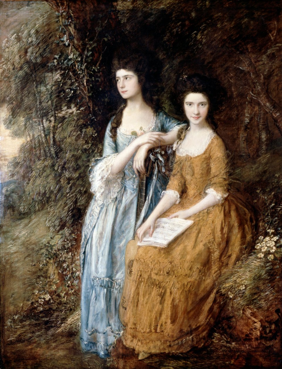 Elizabeth és Mary Linley alkotó: Thomas Gainsborough