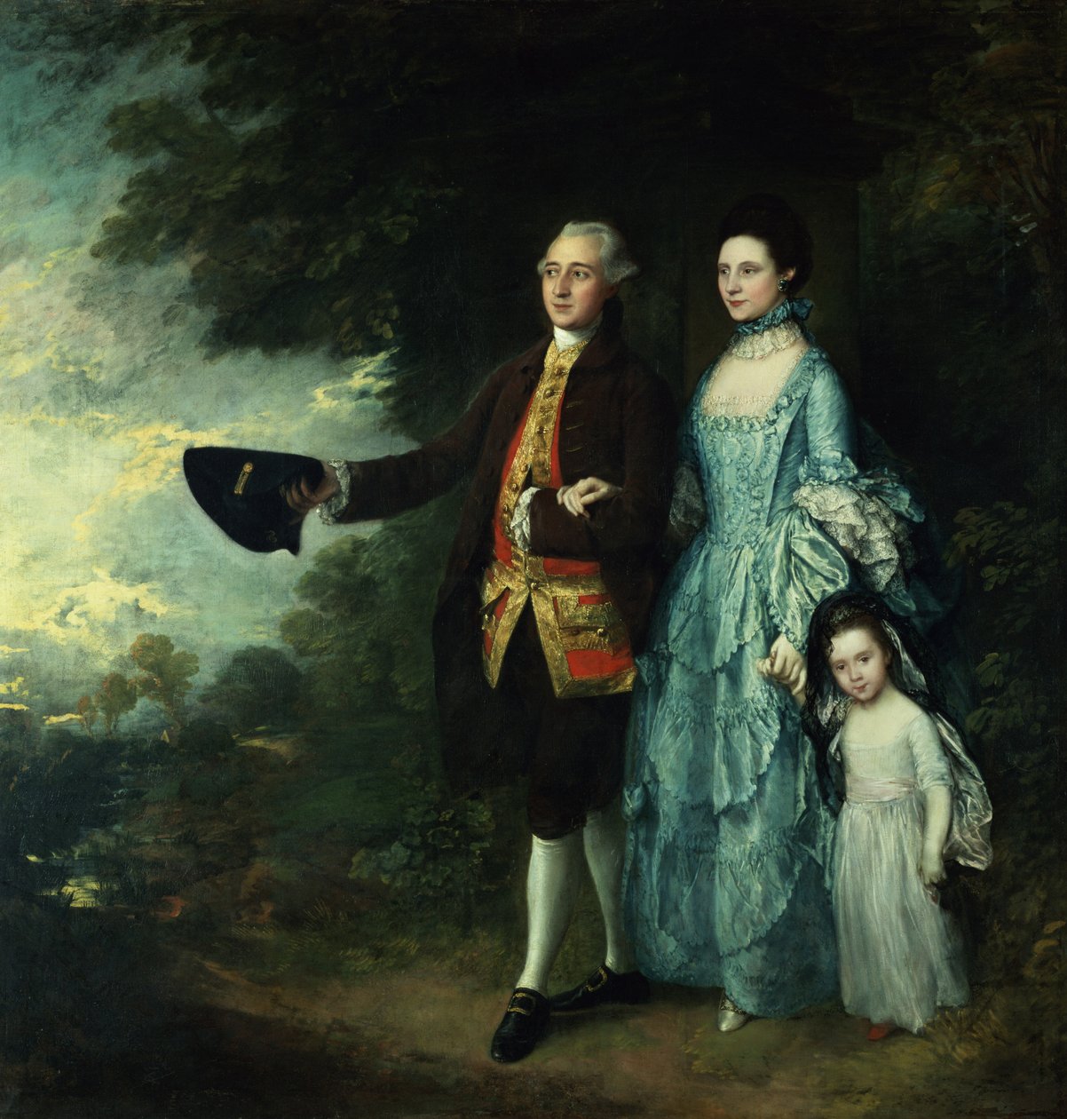 George Byam házaspár és legidősebb lányuk, Selina, 1764 körül. alkotó: Thomas Gainsborough