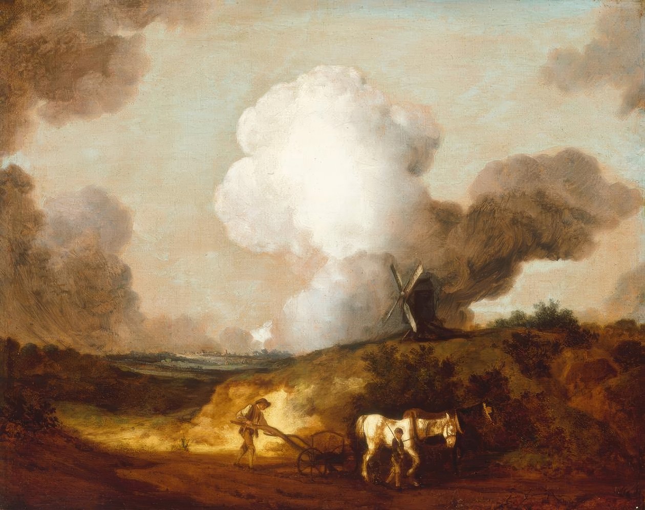 A Suffolk Plough alkotó: Thomas Gainsborough