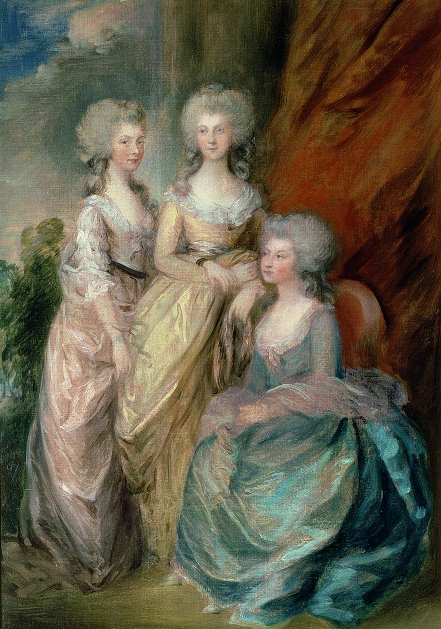 III. György három legidősebb lánya: Charlotte, Augusta és Erzsébet hercegnők 1784-ben, valószínűleg Gainsborough Duponttól (1755-97 körül) alkotó: Thomas Gainsborough